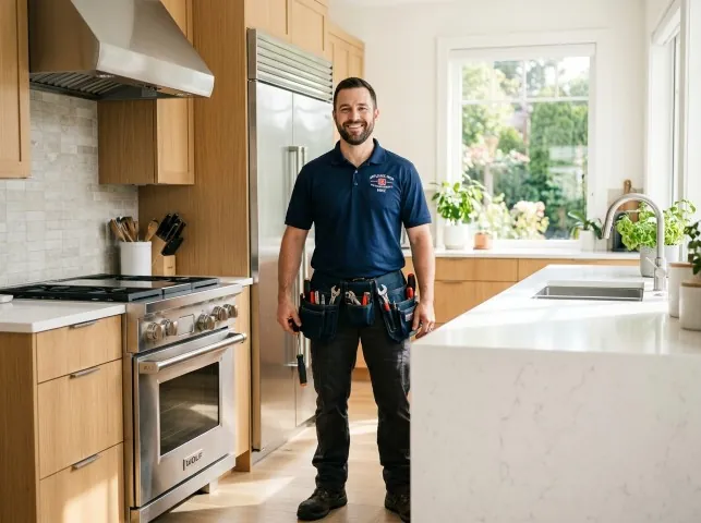 Appliance Repair Hero technician after an appliance repair in a Idaho home
